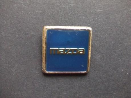 Mazda logo blauw vierkant